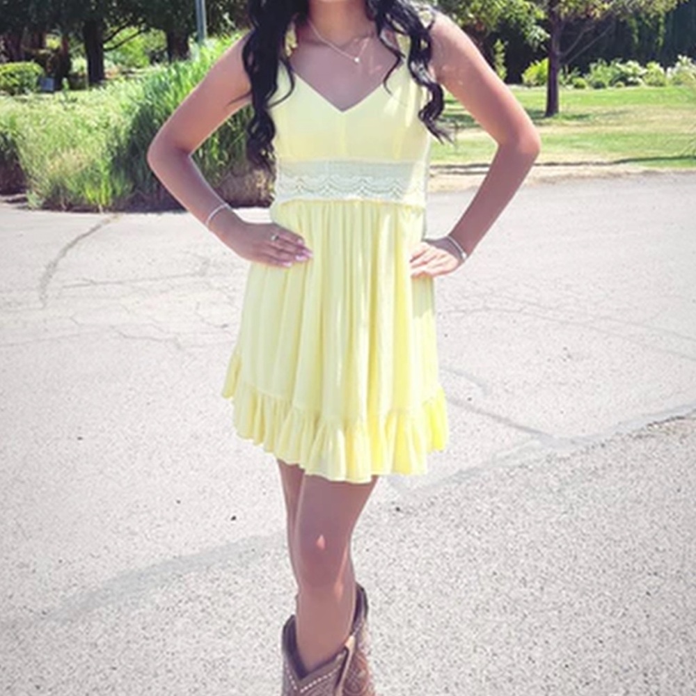 Yellow Sleeveless Dress